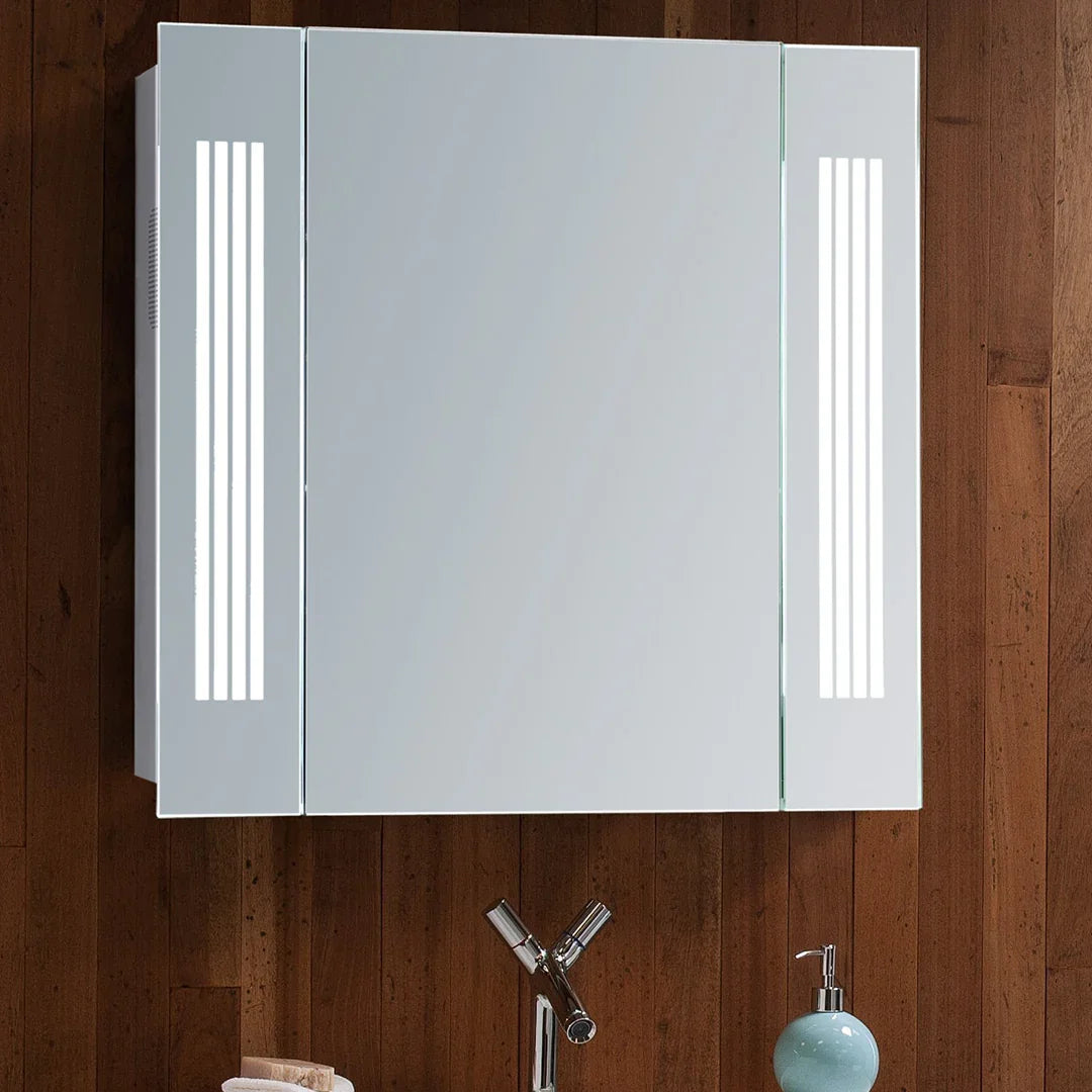 bathroom mirror cabinet with lights - Mood Living