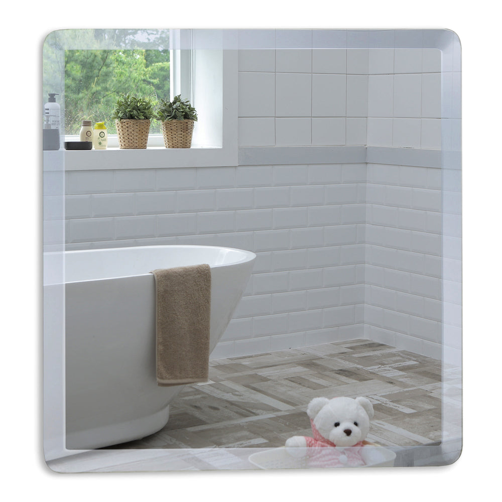 Amy Simple Design Bathroom Wall Mirror ES1030 40 x 40cm Size 40Hx40Wcm - Mood Living 