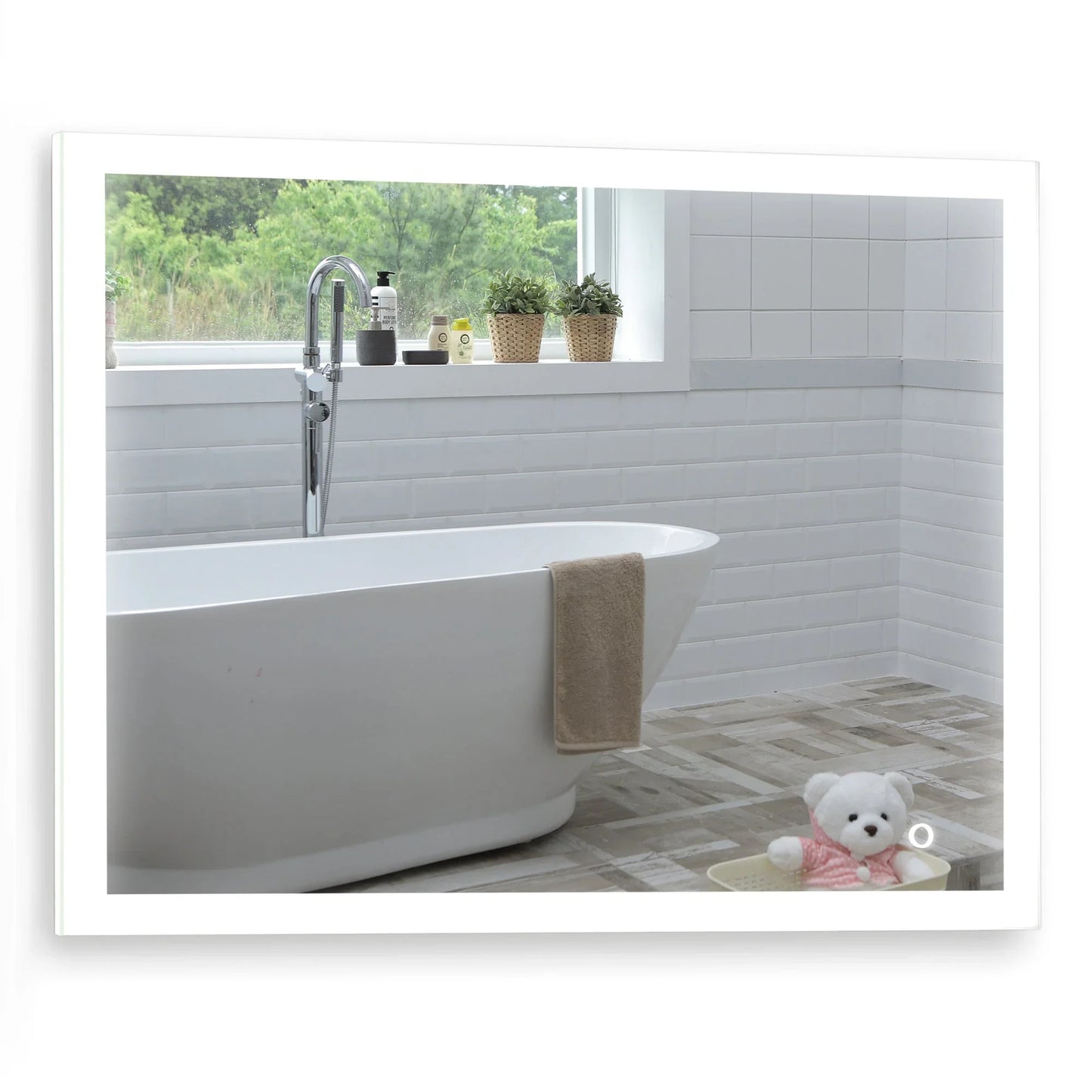 Aquarius LED Illuminated Bathroom Mirror Size-60HX80WX5.5Dcm YJ2538H - Mood Living 