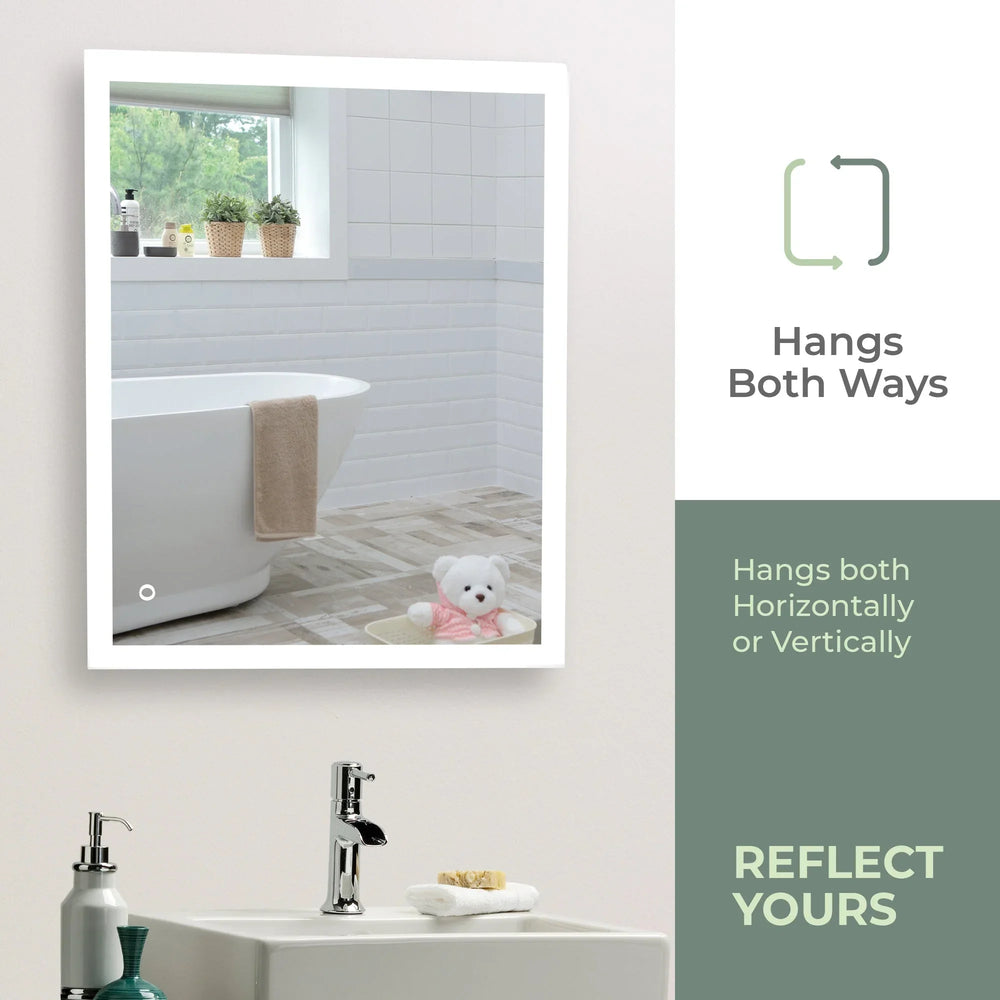 
                  
                    Aquarius LED Illuminated Bathroom Mirror Size-60HX80WX5.5Dcm YJ2538H - Mood Living 
                  
                