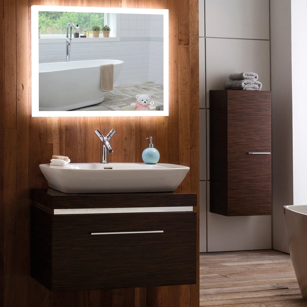 
                  
                    Aquarius LED Illuminated Bathroom Mirror Size-60HX80WX5.5Dcm YJ2538H - Mood Living 
                  
                