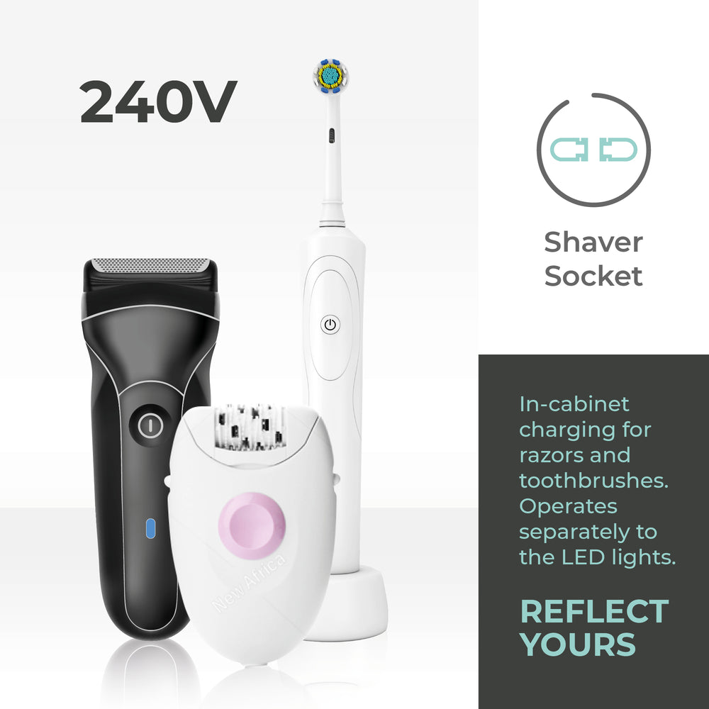 
                  
                    LED Illuminated Bathroom Mirror Cabinet CABM20 Size 60Hx65Wx13.5Dcm Slight Second, Packaging Worn - Mood Living 
                  
                