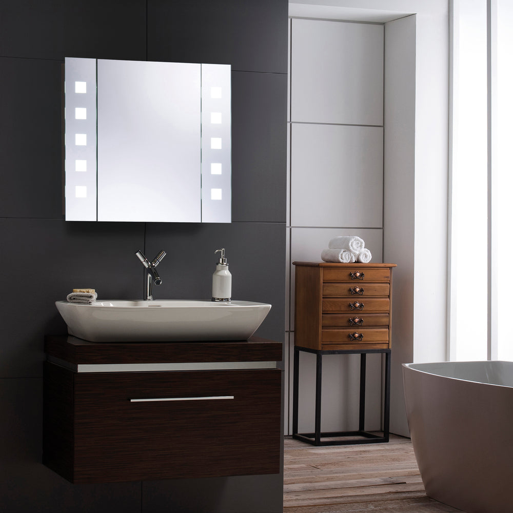
                  
                    LED Illuminated Bathroom Mirror Cabinet CABM20 Size 60Hx65Wx13.5Dcm Slight Second, Packaging Worn - Mood Living 
                  
                